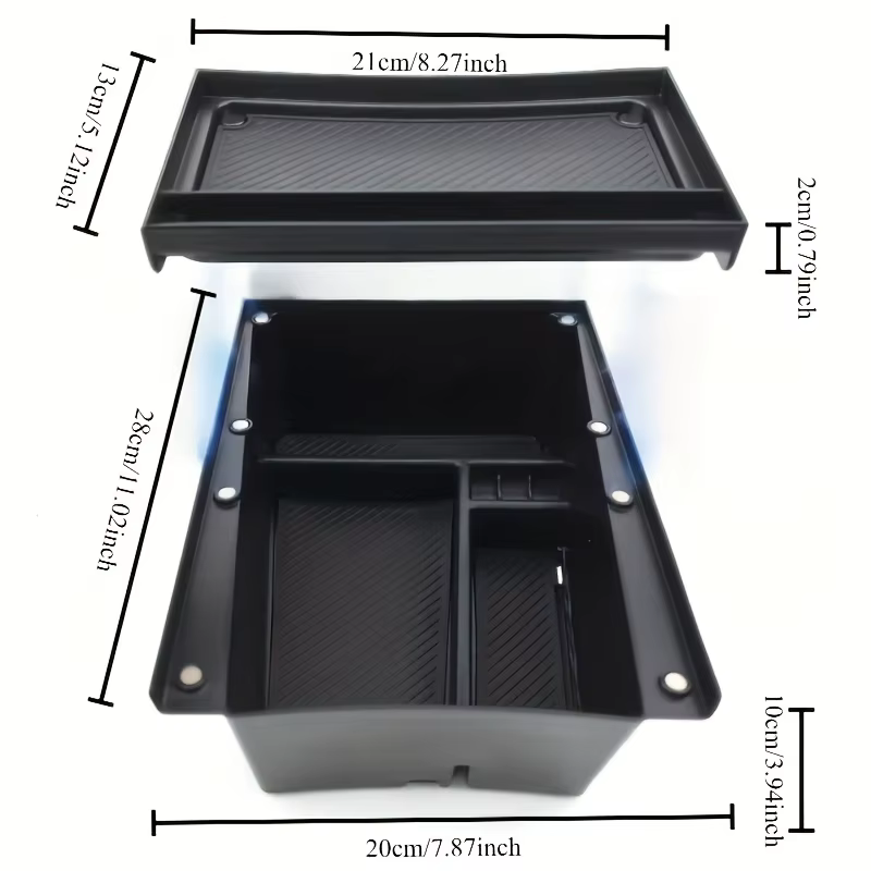Boîte de rangement pour voiture Lcars, adaptée à la console centrale Kia Ev3, boîte de rangement pou