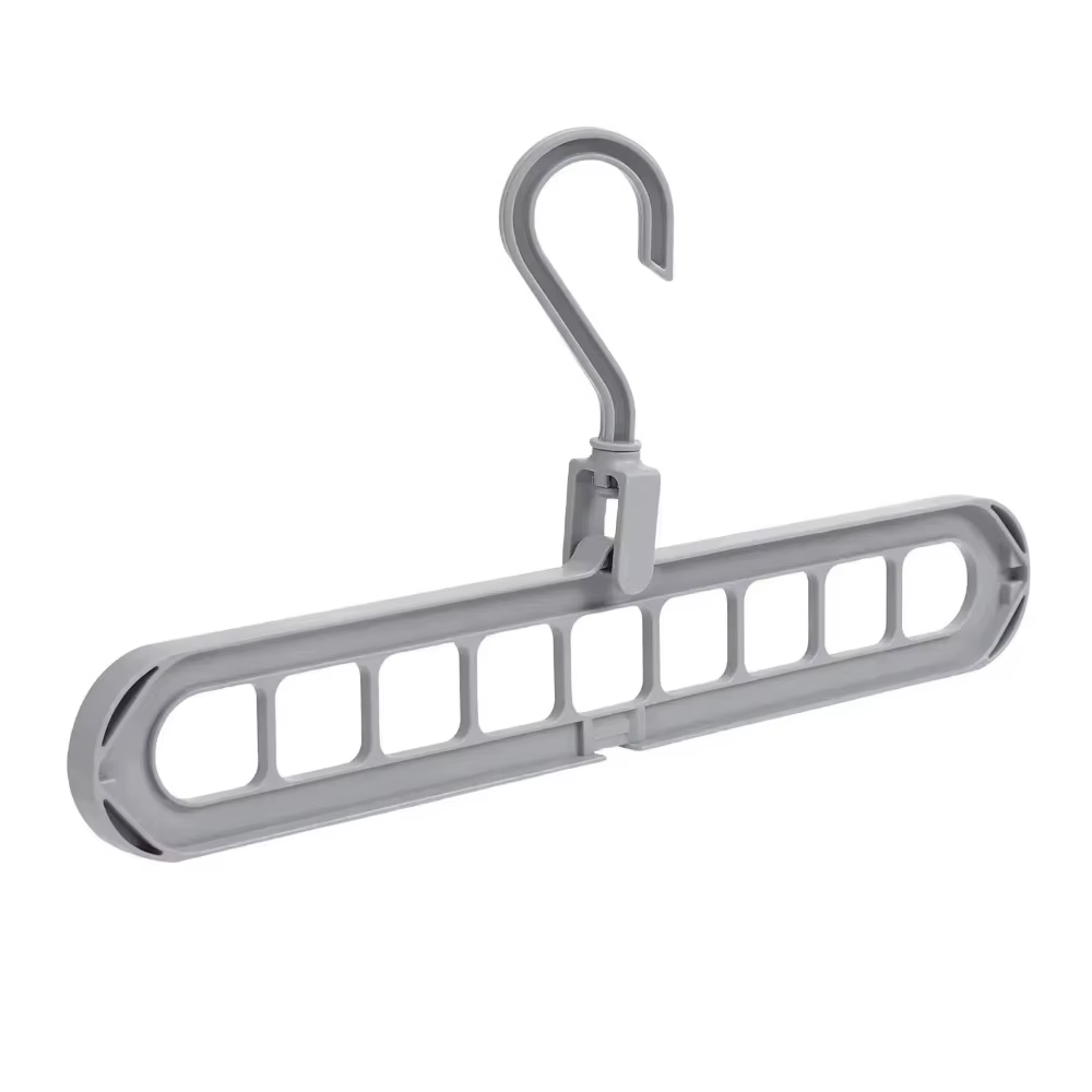 Support de rangement de garde-robe à 9 trous, support de séchage de vêtements pliable multifonctionn
