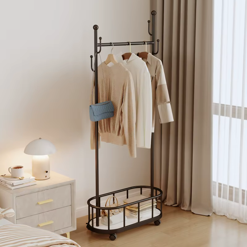 Porte-manteau, porte-vêtements sur pied pour chambre à coucher, porte-vêtements sur pied tendance et