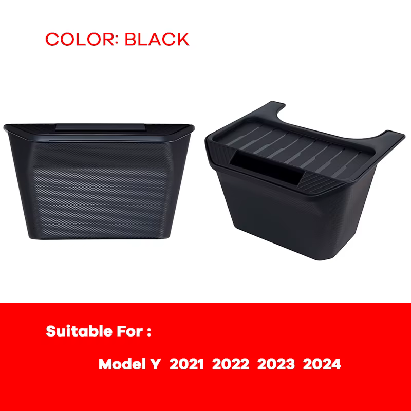 Boîte de rangement pour siège arrière pour Tesla Model Y 2021 2022 2023 2024, organiseur pour consol