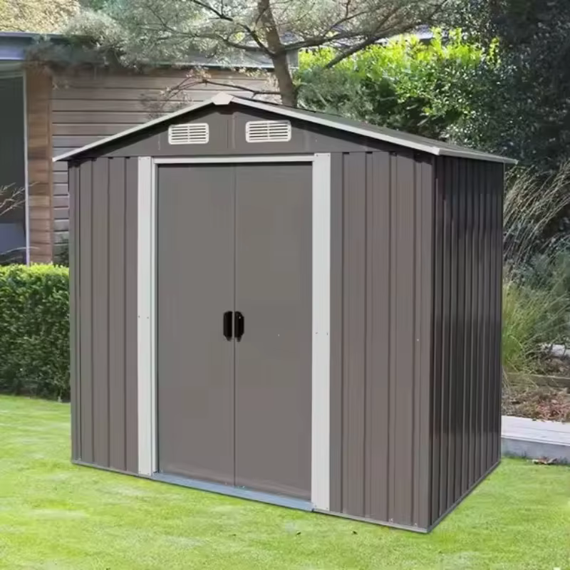 Abri de jardin en acier pour rangement extérieur étanche