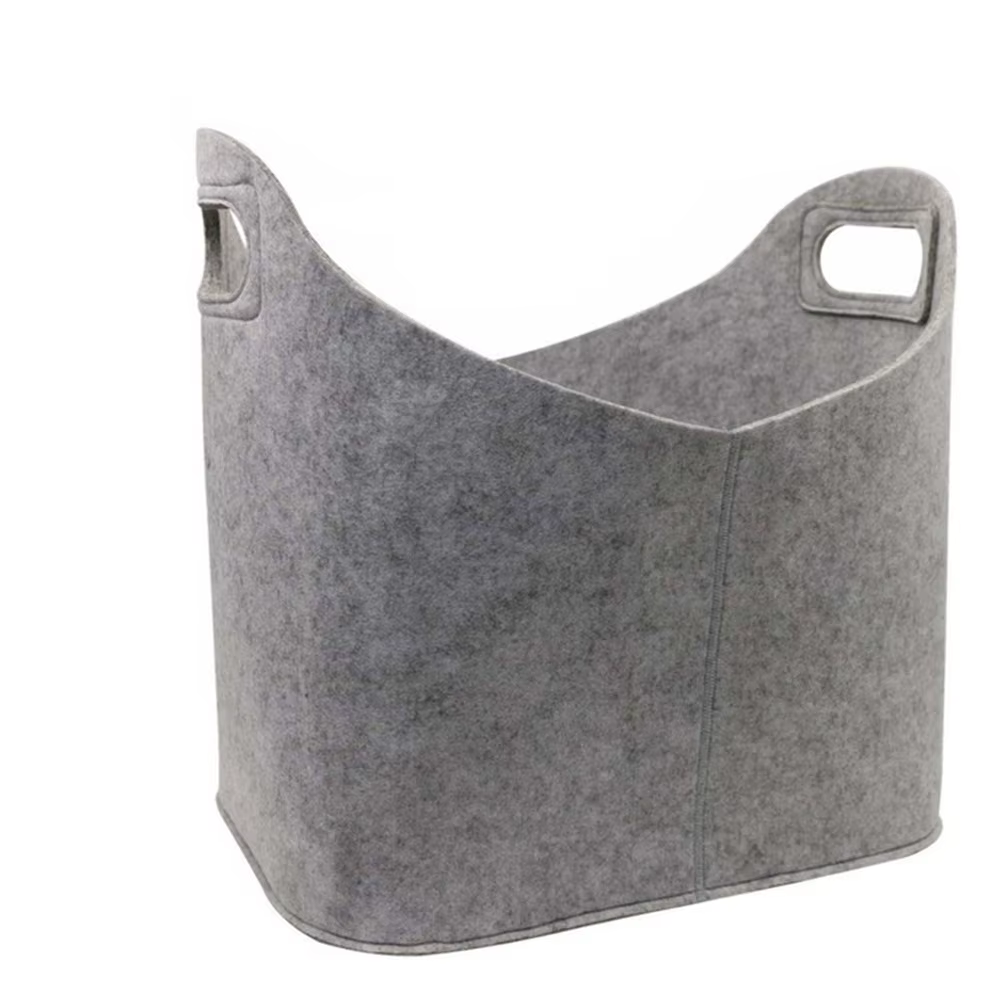 Panier de rangement en feutre, panier de rangement Durable pour bois de chauffage, panier de rangeme