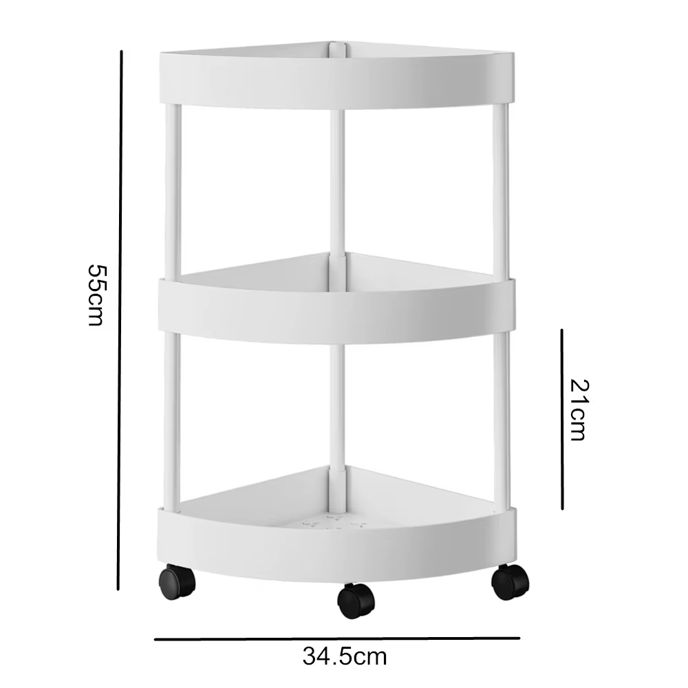 Étagère de rangement d'angle à 3/4 niveaux, organisateur peu encombrant, multifonctionnel pour cuisi