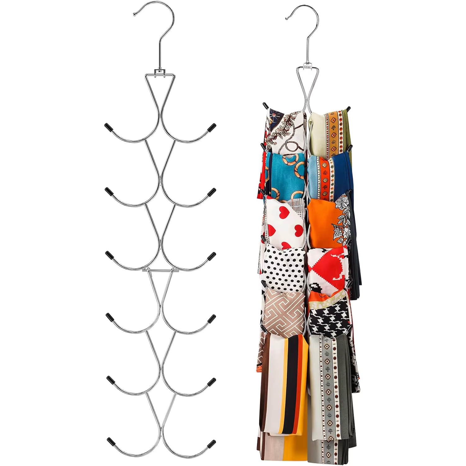 Cintre pour écharpe avec crochet à 360 °, outil de legging pour Cisco, châle de rangement, ceinture,