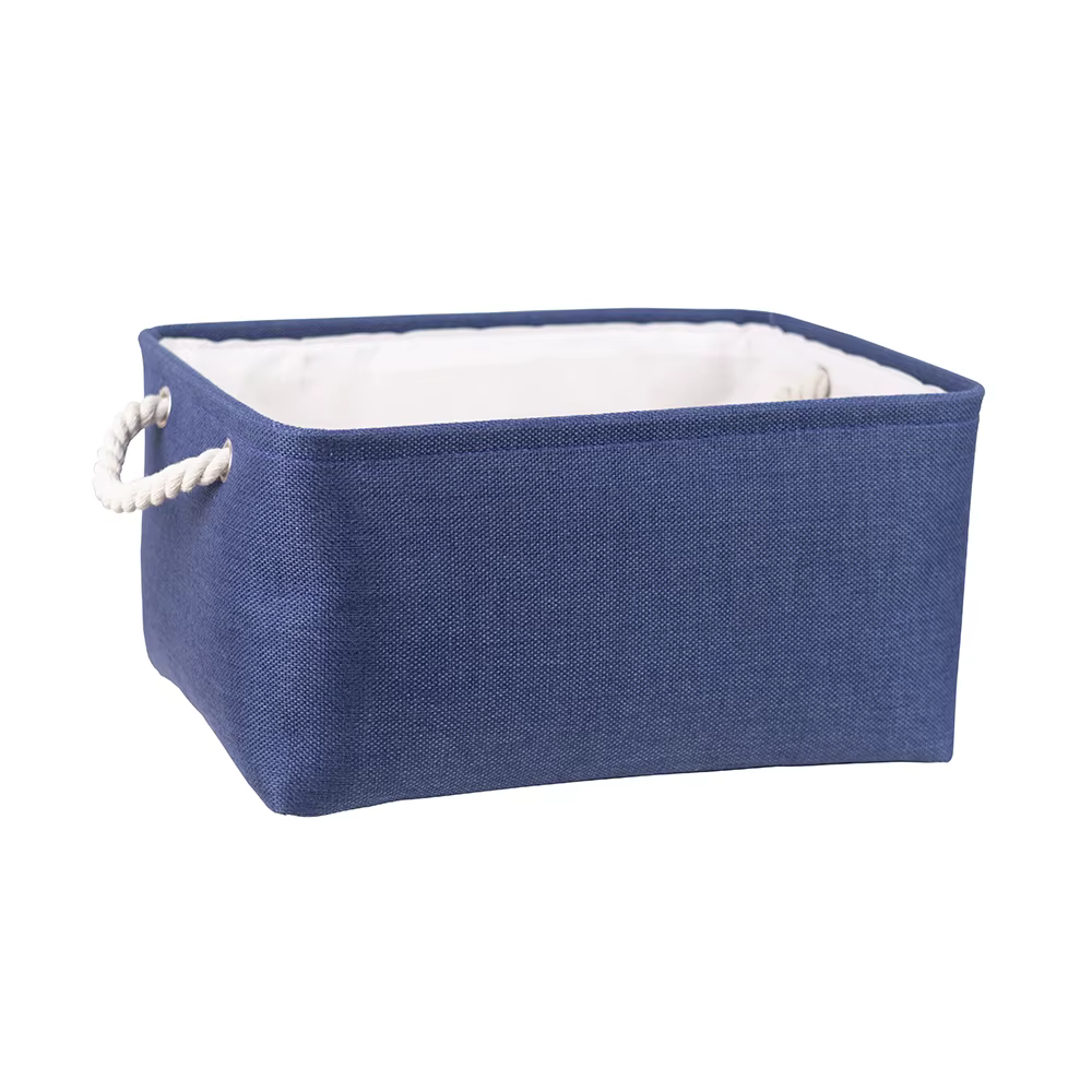 Panier de rangement en tissu pliable, boîte de rangement en lin pour chambre d'enfant, panier de ran