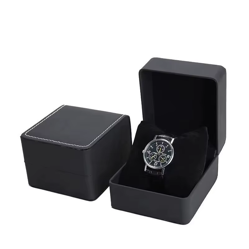 Lnofxas – coffret cadeau noir pour montre unique, avec oreiller, présentoir de montre-bracelet en cu