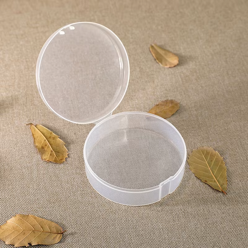 Boîte à bouffantes pour CPB, sac à cosmétiques rond Transparent, sacs à cosmétiques de voyage portab