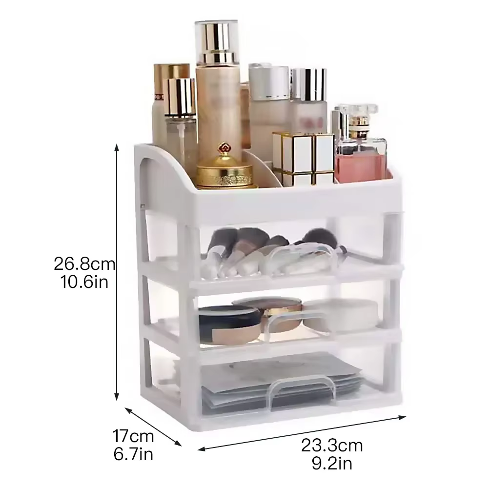 Trousse de maquillage, conteneur de bijoux, organisateur de maquillage, tiroirs, boîte de rangement 