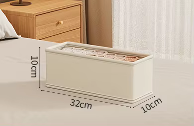 Boîte de rangement pliable pour vêtements, avec couvercle, boîte de rangement pour sous-vêtements, c