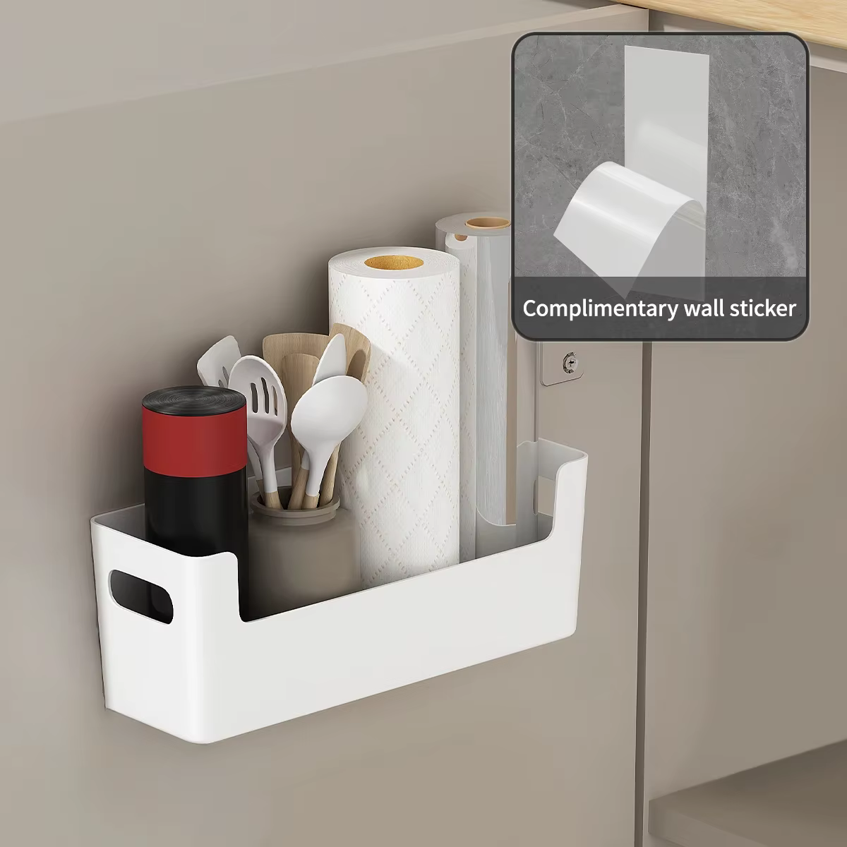Boîte de rangement murale pour cuisine, étagère de rangement intérieure pour porte d'armoire, boîte 