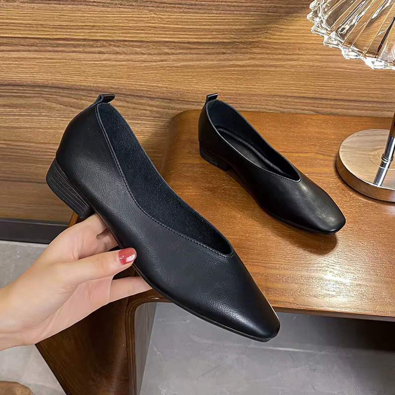 Nouvelles Chaussures Décontractées Polyvalentes pour Femmes 2026 – Mocassins Multicolores à Talon Ba