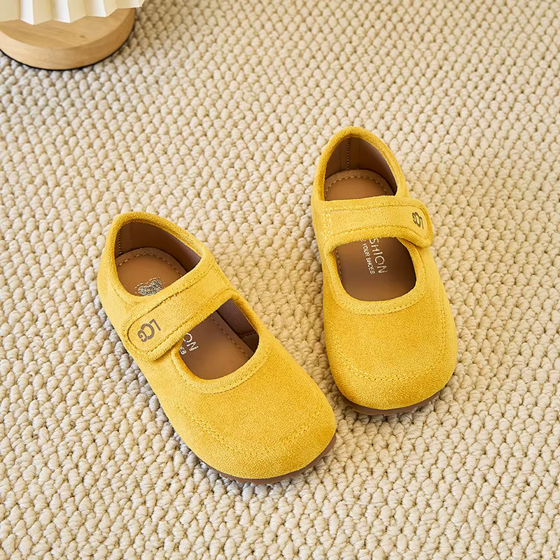 Chaussures en cuir pour enfants 2025 printemps automne nouvelles filles coréennes chaussures de prin