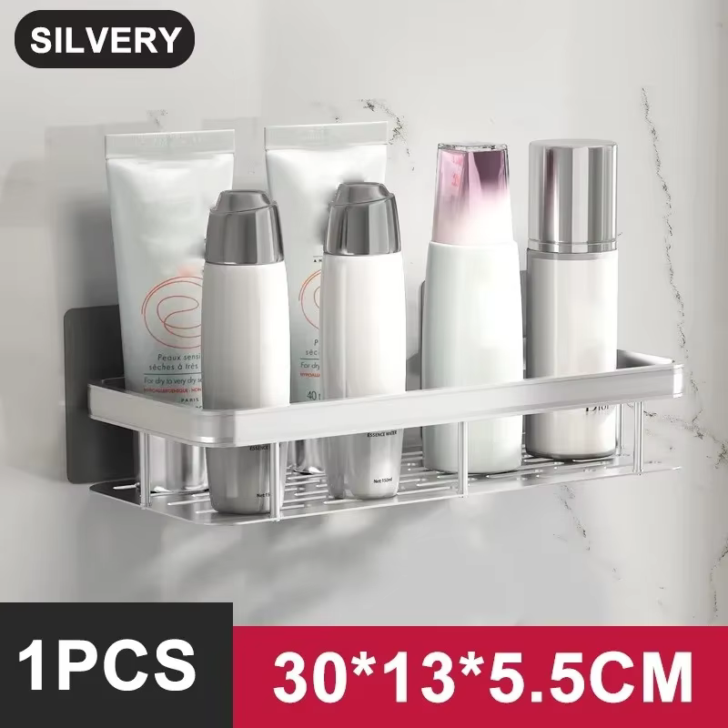 Étagère de salle de bain, organisateur de rangement de cuisine, support de shampoing en alliage d'al