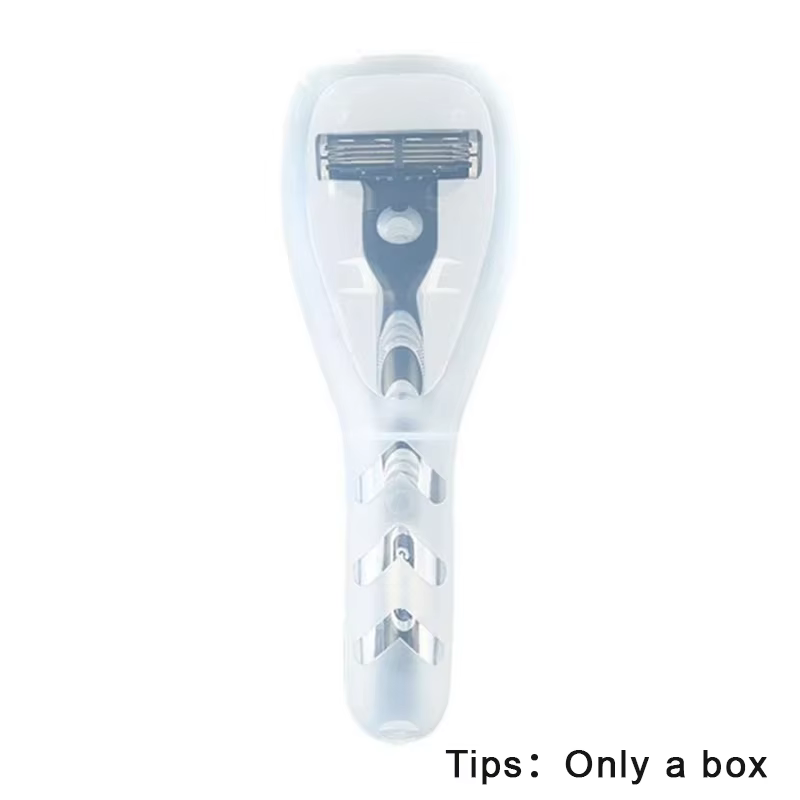 Boîte de rangement pour rasoir pour hommes, support en plastique Transparent, étui pour rasoir de vo