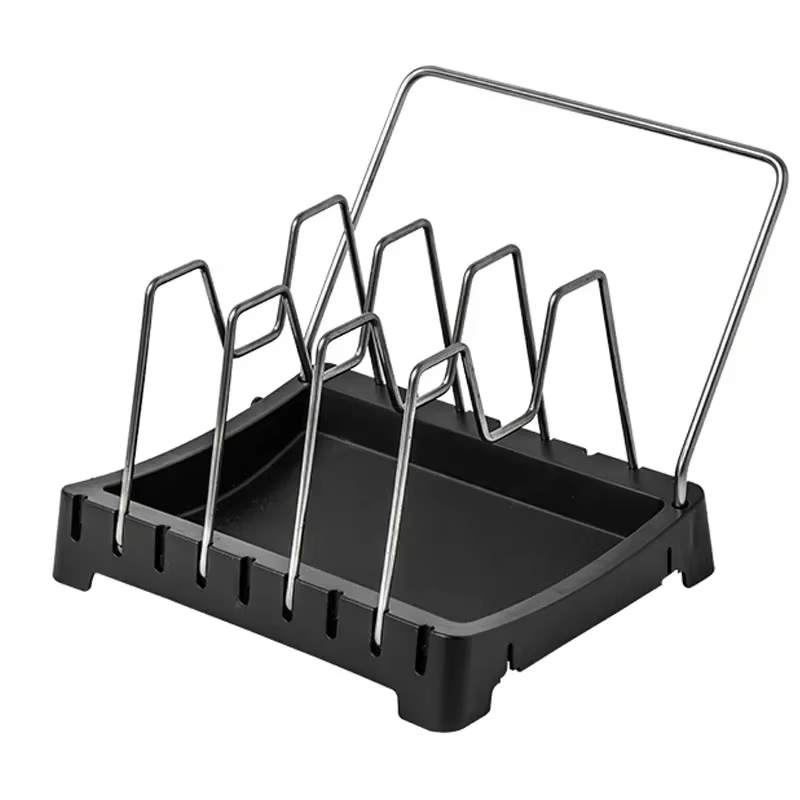 Support de couvercle de casserole réglable, organisateur de cuisine, étagère porte-cuillère, égoutto