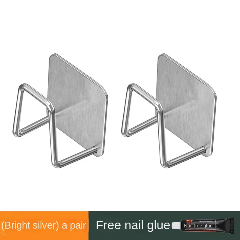 Support de rangement de cuisine en acier inoxydable Non perforé, support de couvercle de casserole m