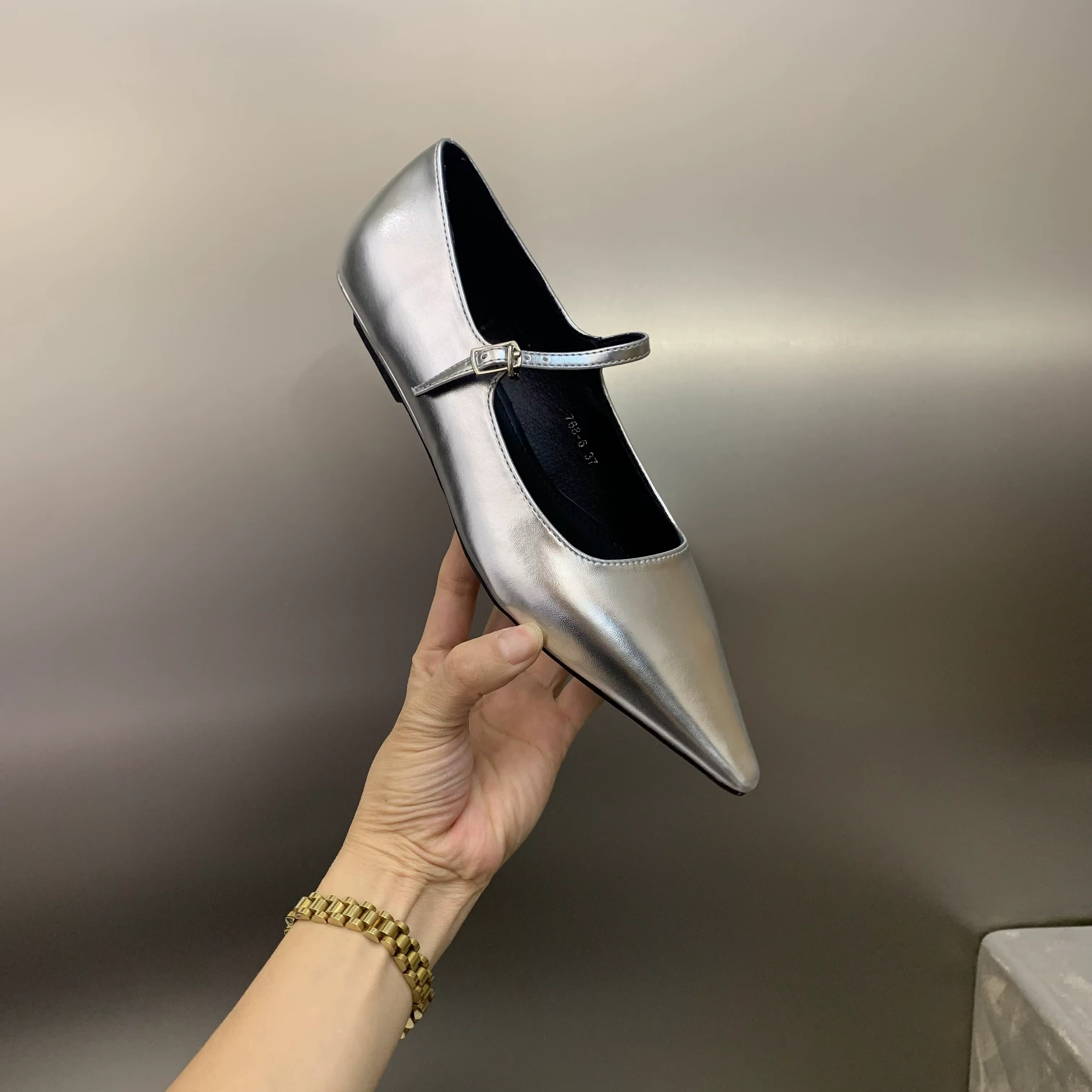 Chaussures Plates à Talons Bas et à Fond Jolie tu pour Femme, Bottines à Essence Mary, Grande Taille