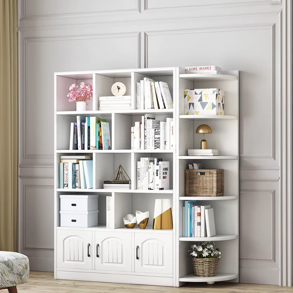 Bibliothèque de rangement en bois Simple, bibliothèque sur pied pour salon, chambre à coucher, armoi