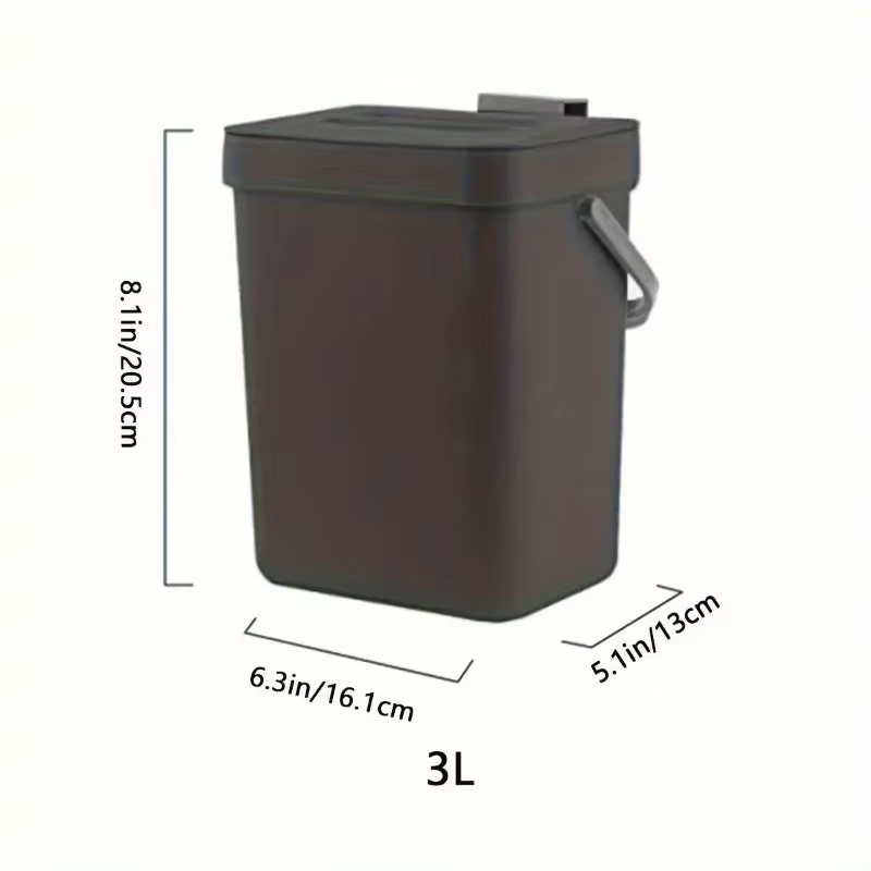 Poubelle de cuisine petite poubelle de compost de cuisine 3L poubelle de cuisine récipient de compto