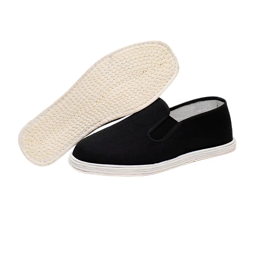 Chaussures Tai Chi à semelle à mille couches faites à la main pour hommes, baskets en toile traditio