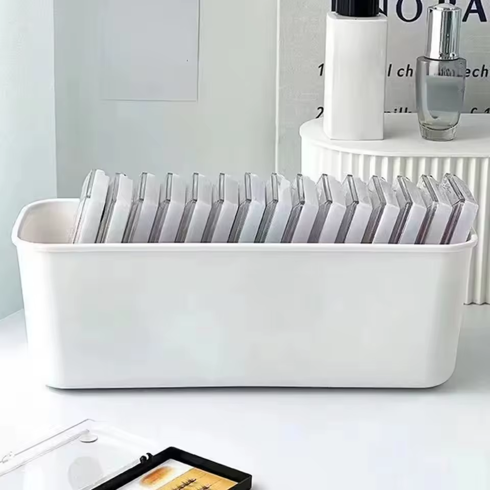 Boîte de rangement pour faux cils avec organisateur d'outils d'extension de cils, étui pour outils d