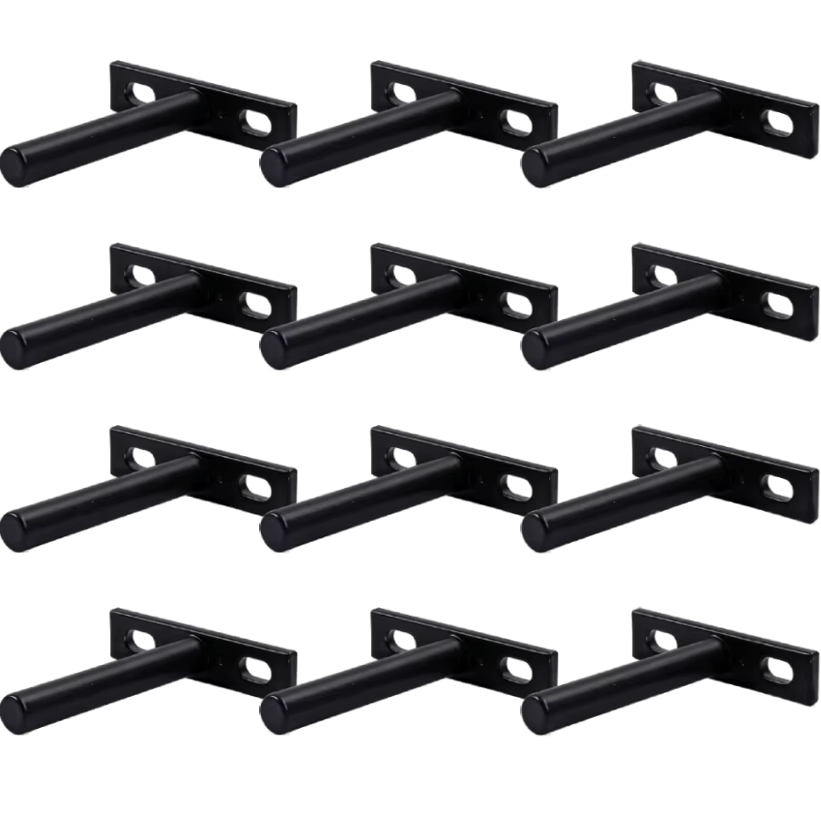Support d'étagère invisible en forme de T, 12 pièces |   Tige de support de cloison monocouche dissi