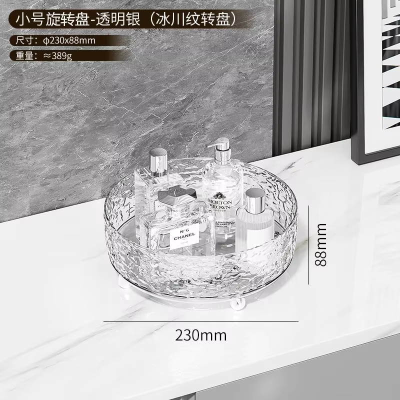 360 ° Étagère à épices rotative, organisateur pour salle de bains, comptoir de cuisine, accès facile