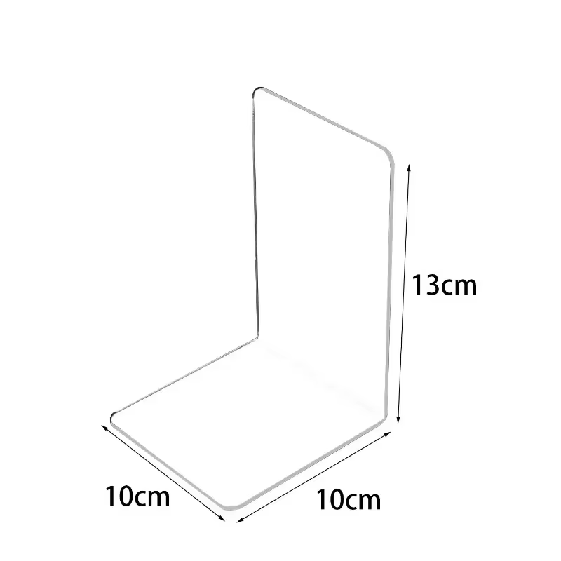 Serre-livres en acrylique Transparent, 1 pièce, étagère de bureau, support de rangement décoratif, s
