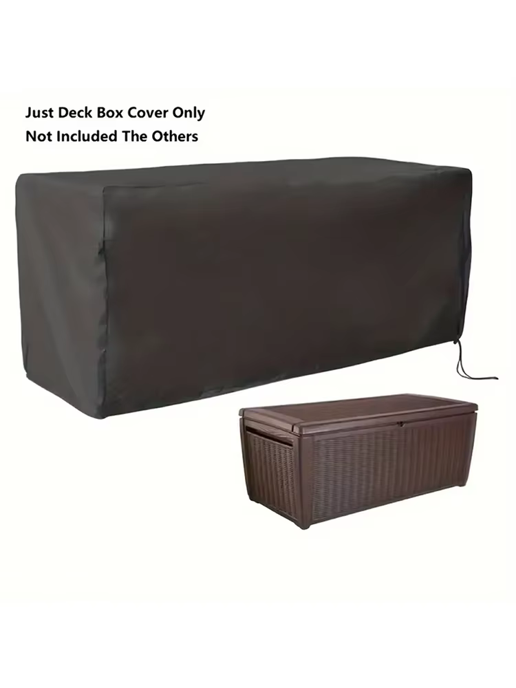 Housse de protection 210D pour bac de rangement extérieur, imperméable, résistante aux intempéries, 
