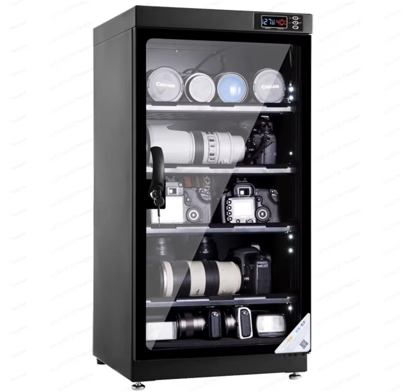 Armoire sèche de contrôle électronique de l'humidité pour le stockage d'appareil photo et d'objectif