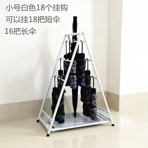 Support de rangement de parapluie pliable, étagère de parapluie commerciale de grande capacité pour 