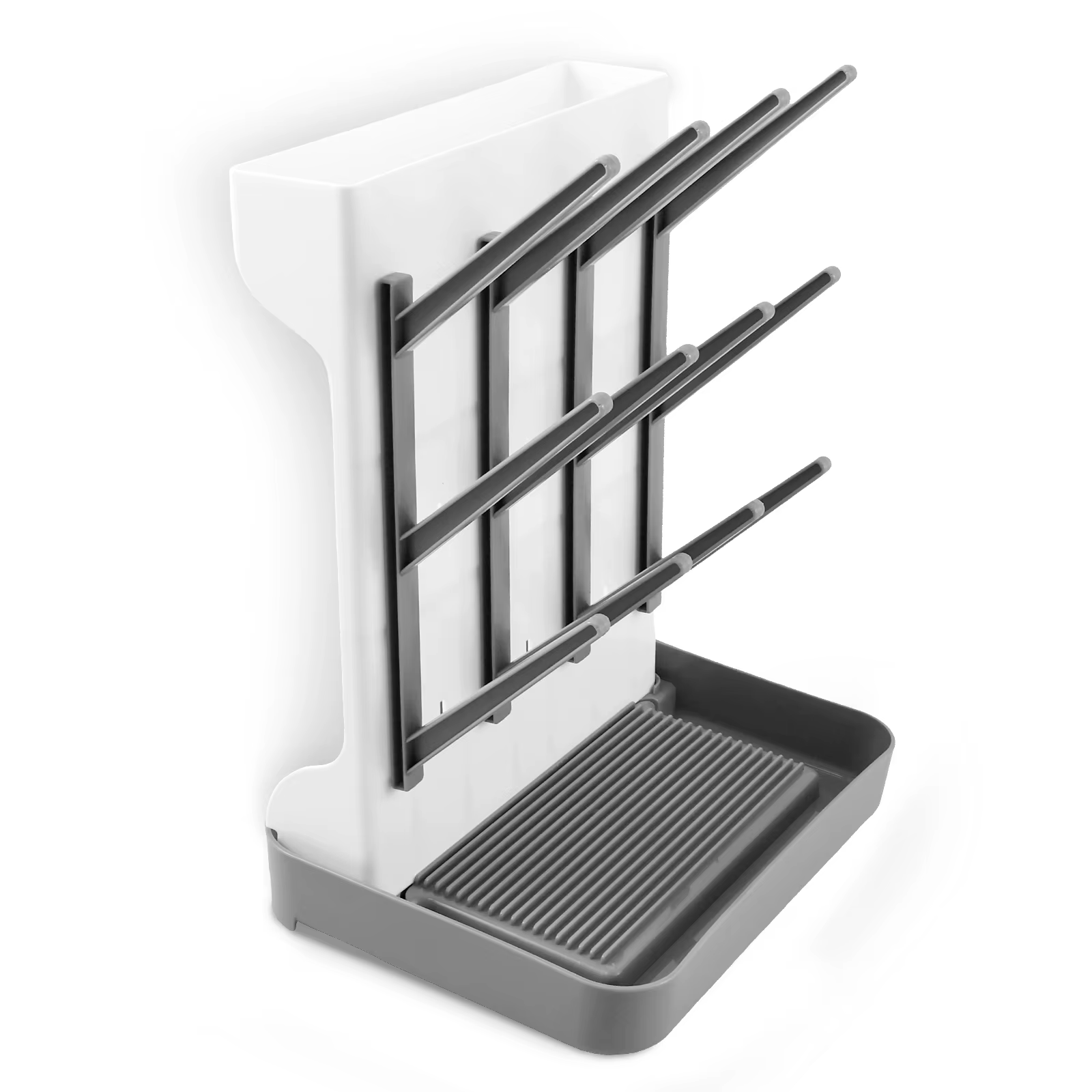 Support de séchage de biberons en plastique, support Vertical sur pied, organisateur avec plateau d'