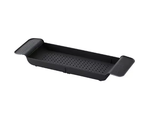 Étagère de baignoire extensible, plateau de salle de bain, caddie de douche, support de baignoire en