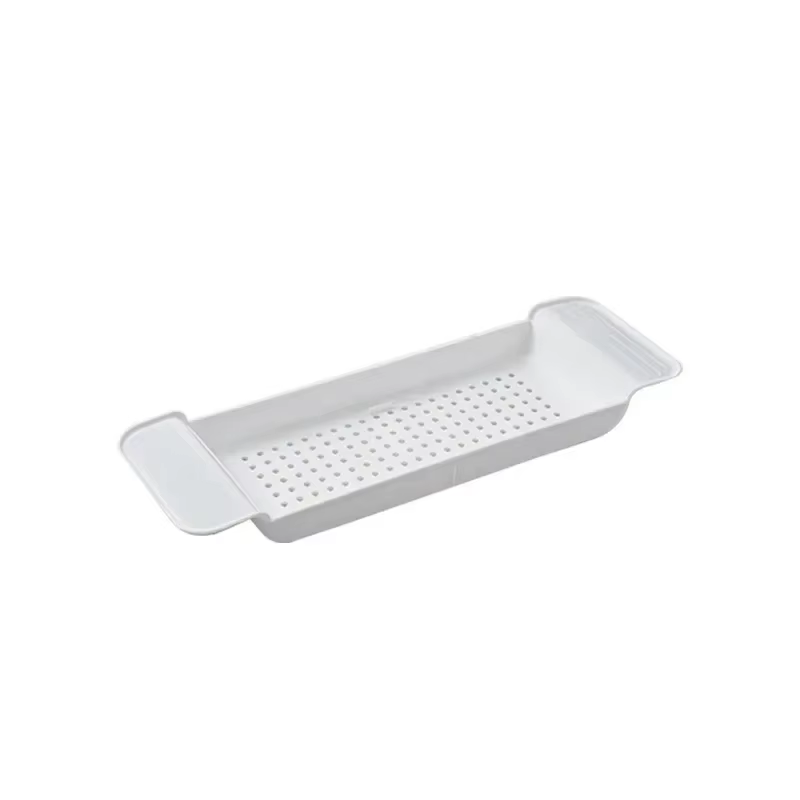 Étagère de baignoire extensible en bambou T1, caddie de douche, porte-serviettes et porte-livre, acc