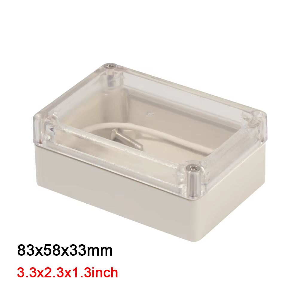 Boîte de rangement transparente en plastique étanche, boîtier de couverture électronique, boîtier de