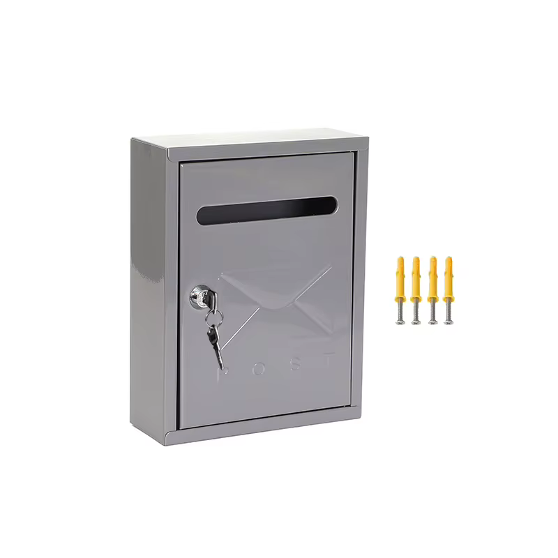 Boîte aux lettres murale en métal 20x7.5x26cm, boîte aux lettres pour appartement, grande capacité, 