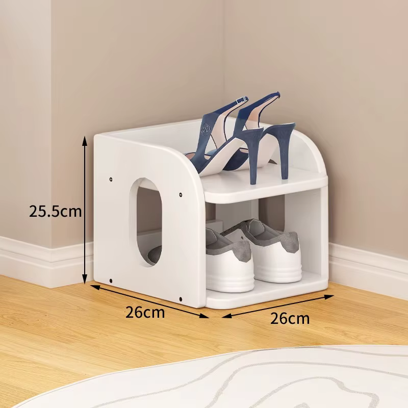 Organisateur de chaussures en bois massif, armoire de rangement d'entrée intérieure, support de chau