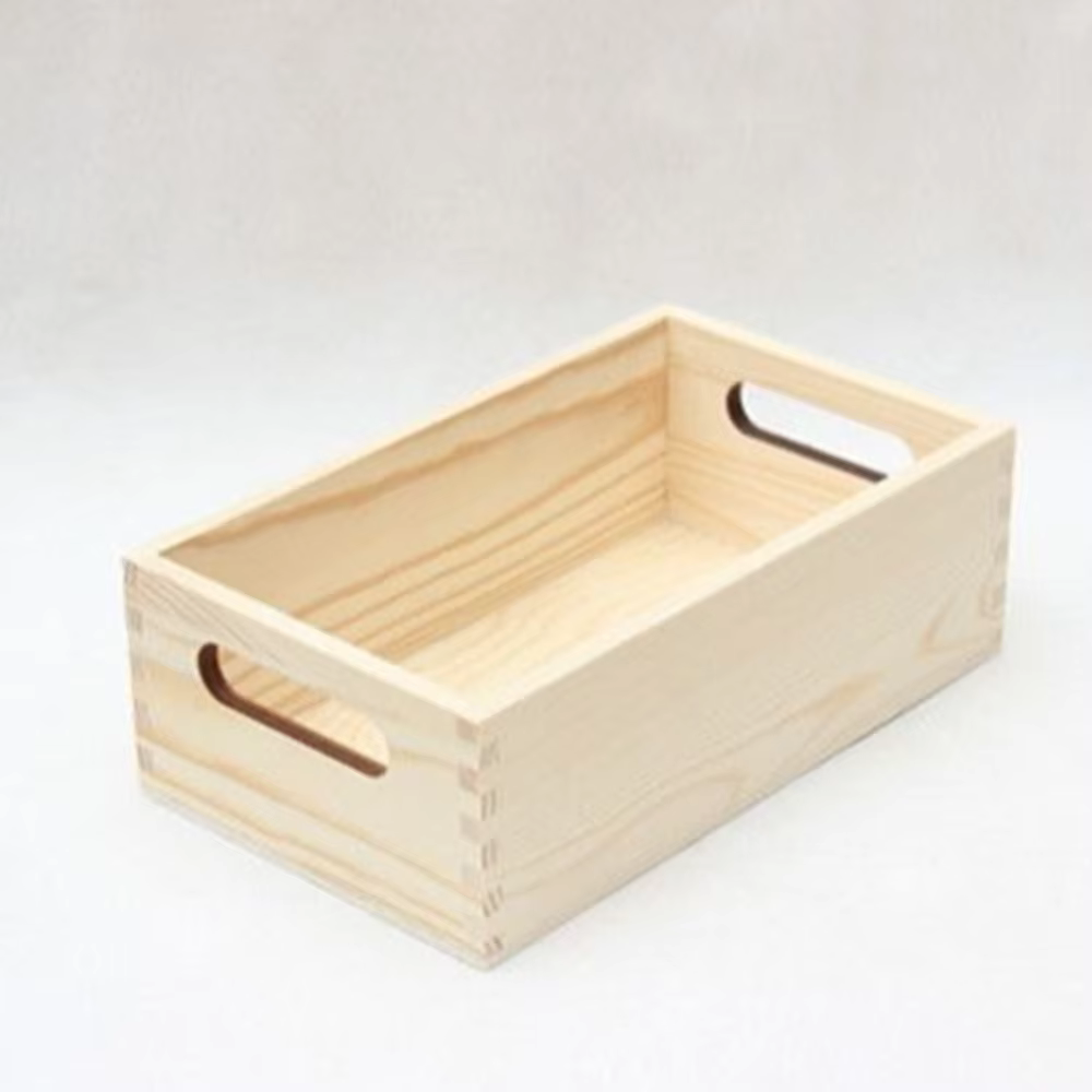 Boîte de rangement en bois massif, pour commode de table de cuisine, boîte de rangement en bois de p