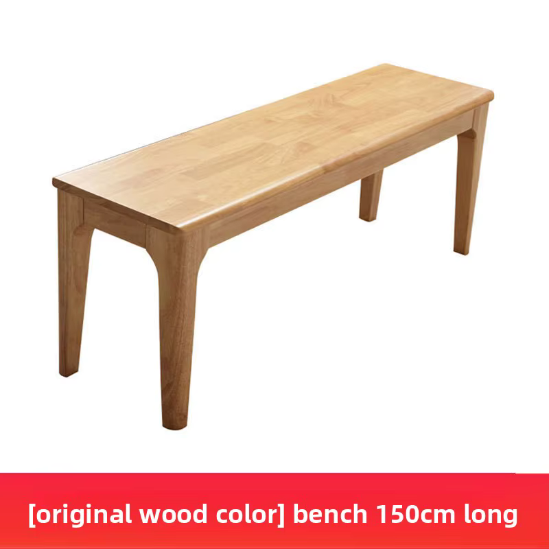 Banc en bois massif, banc de chevet, banc simple et moderne pour changer de chaussures, tabouret rec