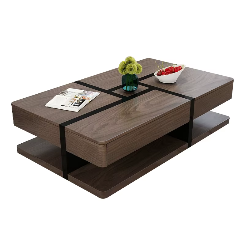 Table basse de rangement carrée multifonctionnelle pour salon moderne et Simple ST-80004