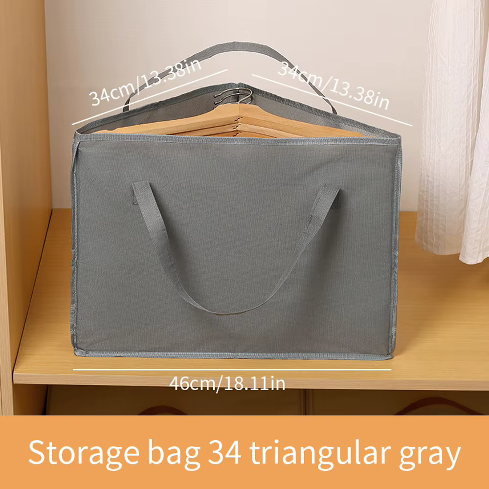 Sac de rangement triangulaire pour cintres, idéal pour le rangement et l'organisation quotidiens des