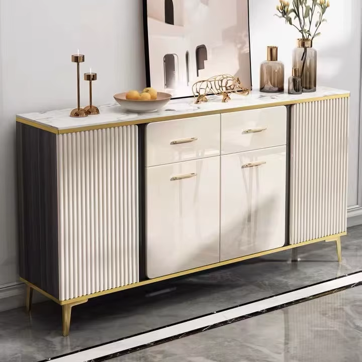 Armoire de rangement de luxe en bois à Six tiroirs, Style italien, salon, chambre à coucher, buffet,