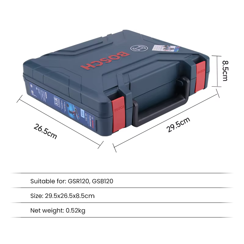 Bosch-Boîte de rangement portable pour outils électriques, boîte à outils d'entretien d'électricien,