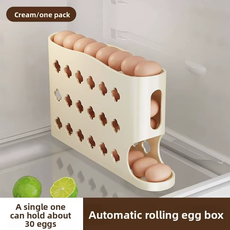 Panier de rangement pour œufs – Super gain de place ! 30 œufs, design mince de 7 cm, se rangent pour