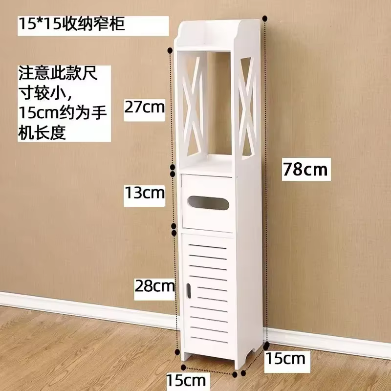 Support de rangement du sol au plafond pour salle de bain, armoire de rangement pour crevasses de to