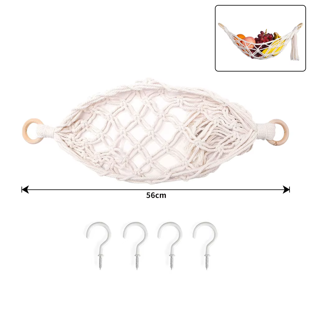 Sous-meuble hamac à fruits Boho tissé suspendu hamac à légumes ménage suspendu cuisine panier de ran