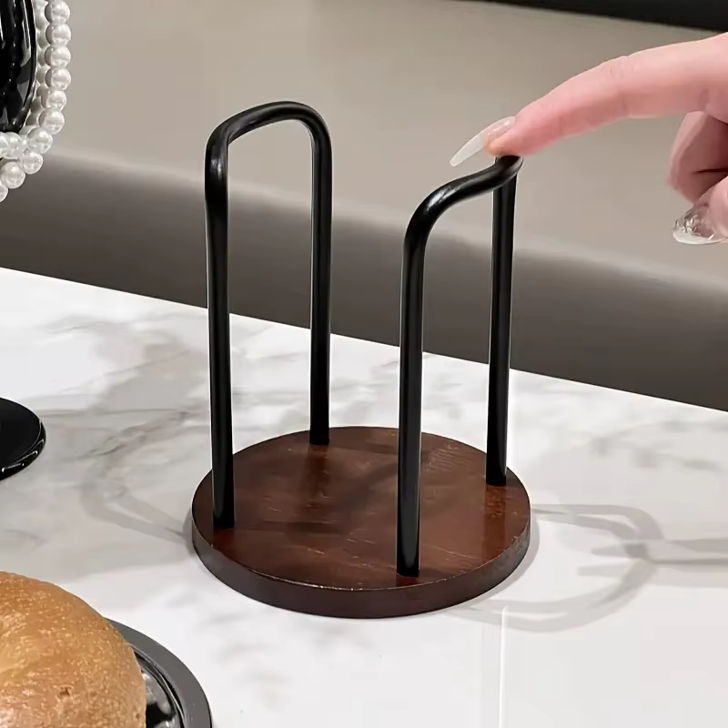Support de rangement de gobelets jetables, étagère d'eau, tasses de thé, distributeur en bois avec b