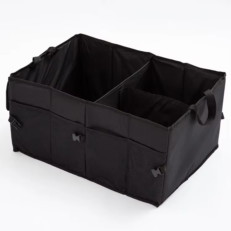 Boîte de rangement pour coffre, accessoires de voiture, grande boîte de rangement pliable pour locat