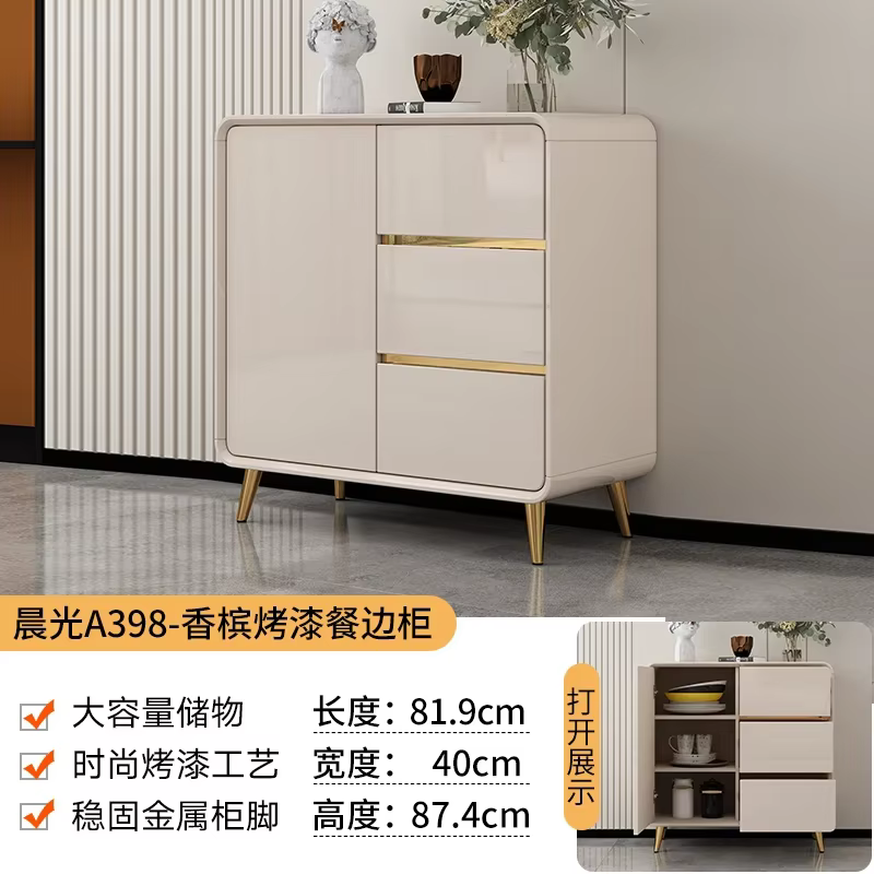 Organiseur de fichiers blanc Glamour, armoire blanche, armoires de salon, commode pour chambre à cou