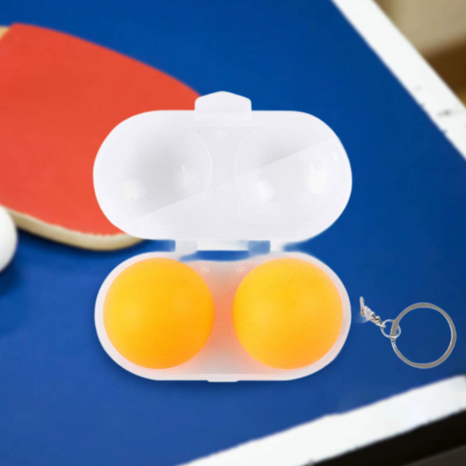 Boîte à balles de Tennis de Table, étui de protection rigide Portable transparent pour accessoires d